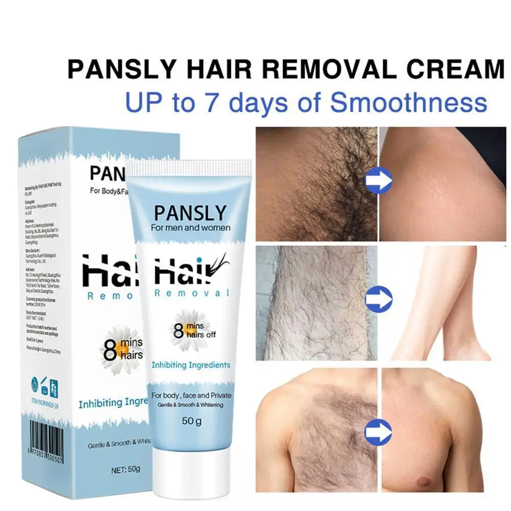 

50ml Permanant Hair Growth Removal Inhibitor Cream Beard Bikini Intimate Legs Body Armpit Painless Stop Hair
