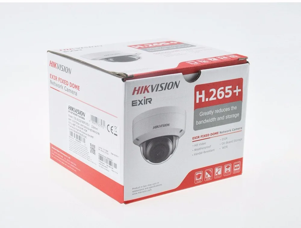 Камера видеонаблюдения Hikvision купольная сетевая мини-камера безопасности 4 канала