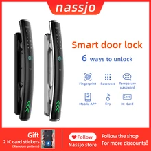 Nassjo Biometric Fingerprint Lock Security Intelligent Electronic Lock With Password RFID Unlock Keyless Lock For Home Office