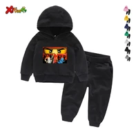 toddler clothing sets fashion baby girls kids costume clothes set long sleeve hooded coat pants clothes set 2 3 4 5 6 8 years