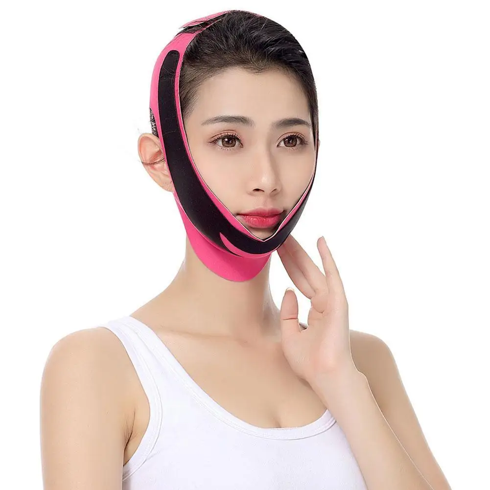 

Women Delicate Reduce Double Chin Thin Face Belt Anti V-Line Bandage Lift Massager Beauty Face Up Slimming T C9W3
