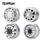 Передняя Ступица колеса из металлического сплава YEAHRUN CNC для 114 Tamiya RC автомобиль Буксировочный прицеп тягач грузовик R620 запчасти
