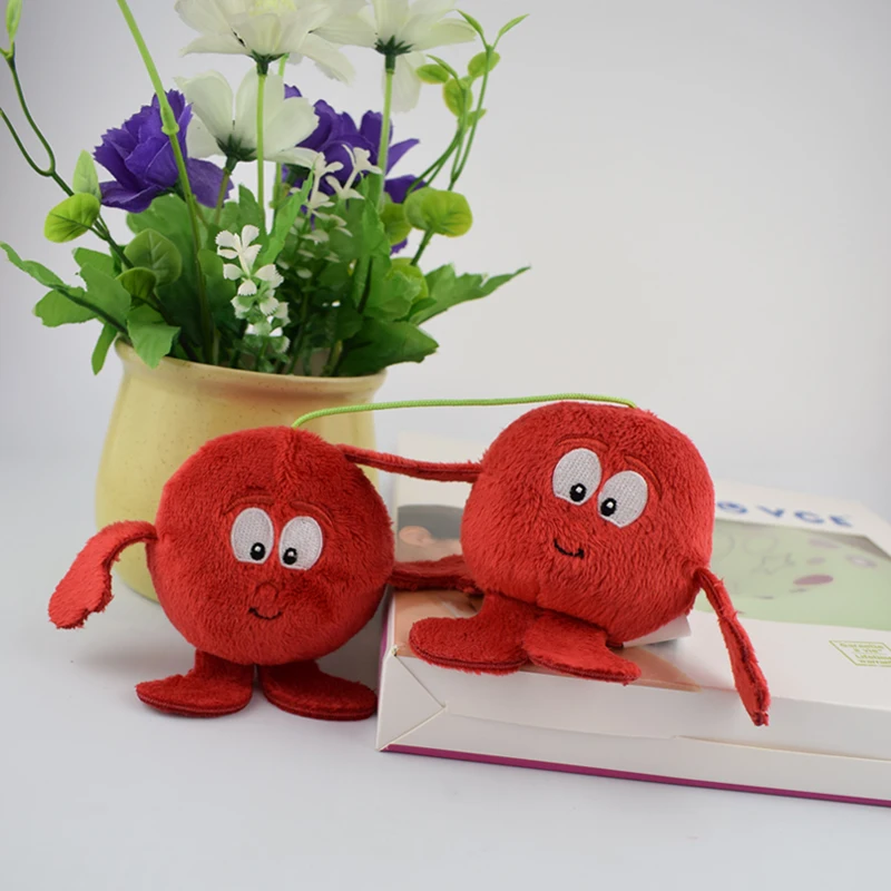 

1pc Mini stuffed cherry toy baby decoration room toys plush fruits soft