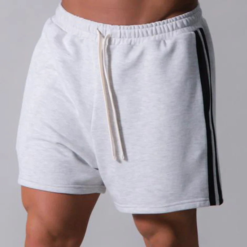 

2021 New Summer Men Cotton Casual Fitness Exercise Shorts Breathable Short Pants Basketball Outdoor Running Training Shorts
