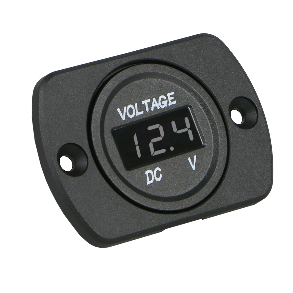 Led Voltmeter Easy To Use Portable Universal Car Motorcycle Digital 12-24V Durable Battery Gauge | Автомобили и мотоциклы