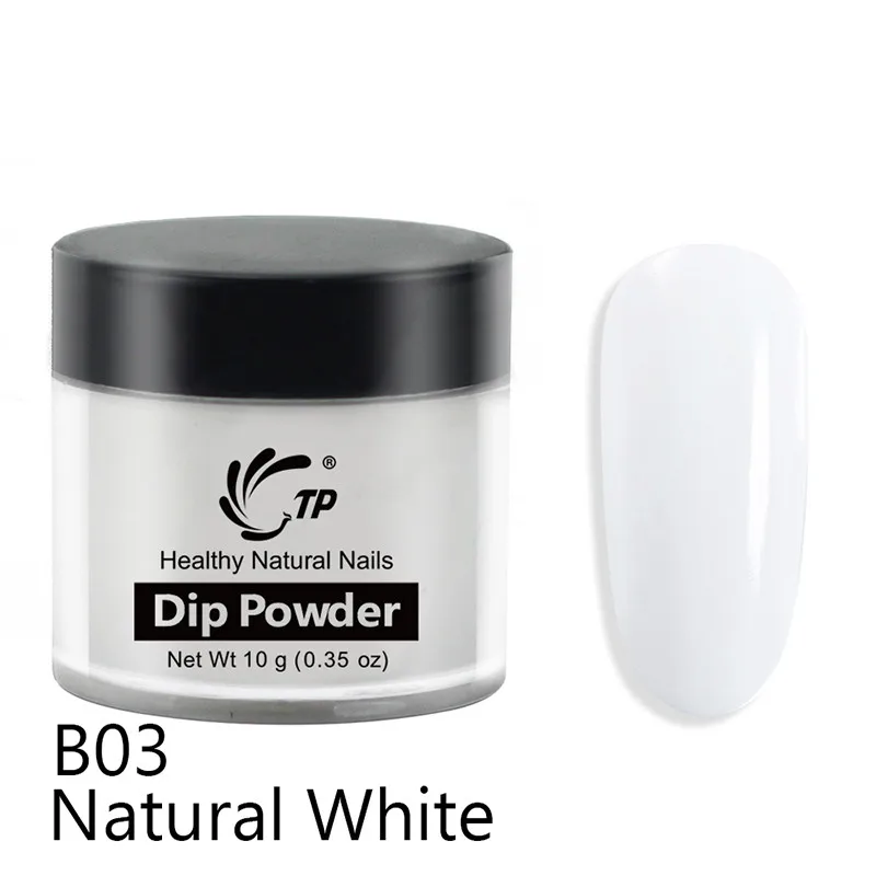 Natural White Набор для маникюра с порошковой пудрой, французский белый цвет, система для маникюра, мигающая, красочная, сладкая, блестящая, хромированная, для маникюра, инструменты для маникюра - Цвет: Natural White
