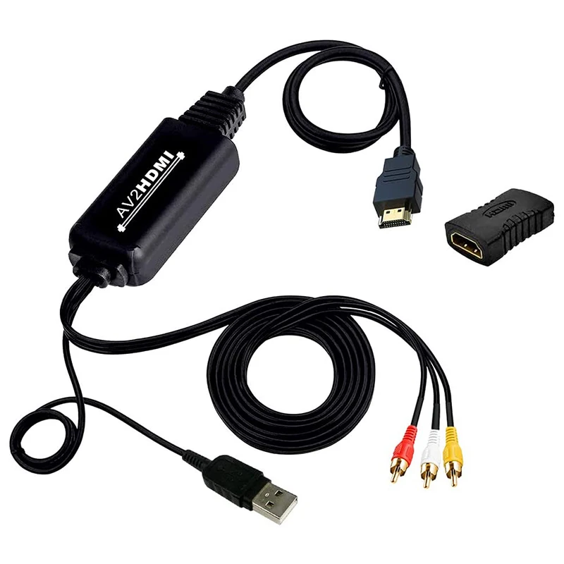 Преобразователь из RCA кабеля в HDMI выход AV с разъемом мама 1080P поддержка ТВ