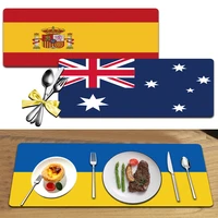 placemat coaster oil proof kitchen table mat waterproof and heat resistant rectangular fine high end coffee western placemat
