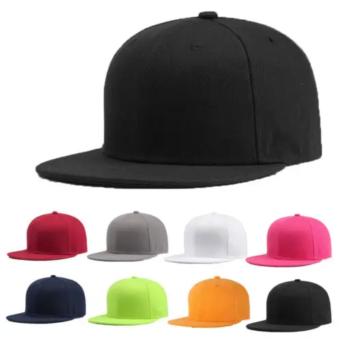 

2021 Men and Women Baseball Cap Hip-Hop Cap Adult Multi-Color Solid Color Adjustable Rebound Flat-Edge Peaked Cap Unisex