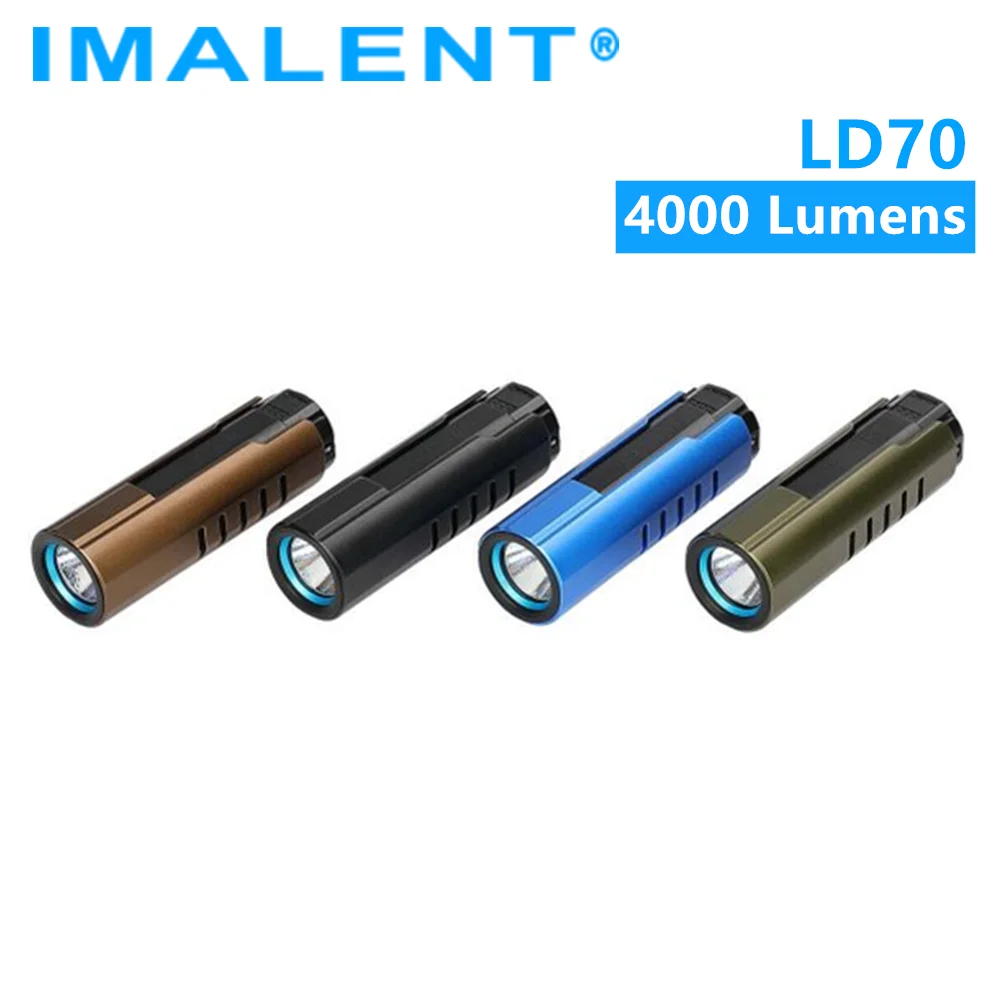 Günstig IMALENT LD70 Leistungsstarke Taschenlampe 4000 Lumen Outdoor LED Wiederaufladbare CREE XHP 70,2 Handlight Wasserdichte Tragbare Laterne
