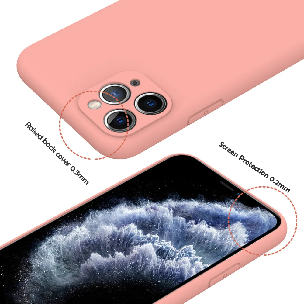 Чехол для Apple iPhone 11 Pro Max SE 2 2020 6 S 7 8 Plus X XS MAX XR милый карамельный цвет пара Мягкая