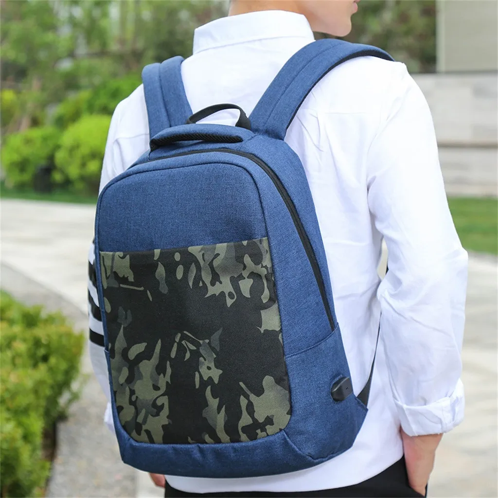 Дизайнерский рюкзак унисекс с USB разъемом школьные ранцы для книг повседневный