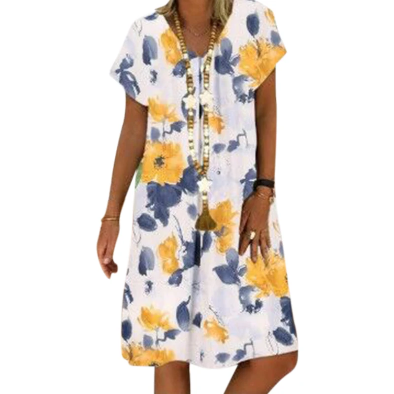 VICABO 28 стилей летнее платье 2020 женская повседневная одежда лоскутные свободные