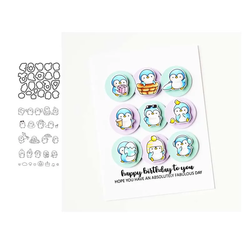 Металлические Вырубные штампы и прозрачные трафареты для сделай сам скрапбукинг