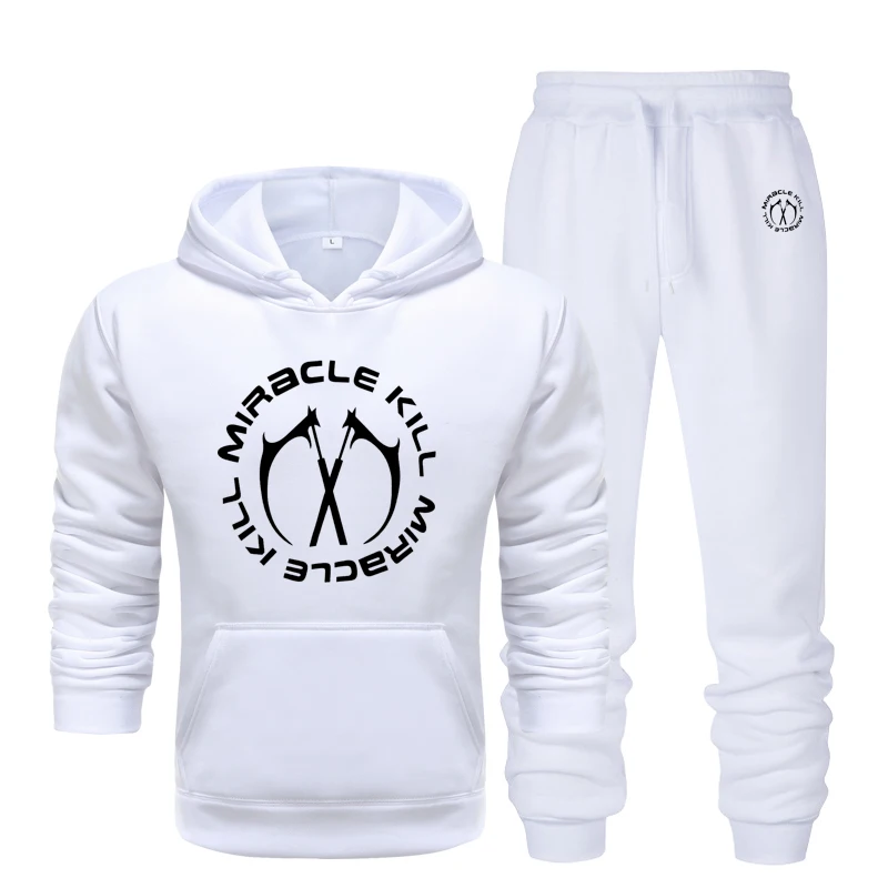 

tracksuit men Fashion Men Hoodies Suits Brand Tracksuit Men/Women Sweatshirts+Sweatpants Autumn Winter Fleece Hooded Pullover