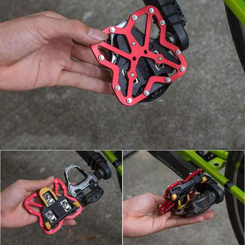 Велосипедные педали адаптер платформа из алюминиевого сплава для Shimano выглядят