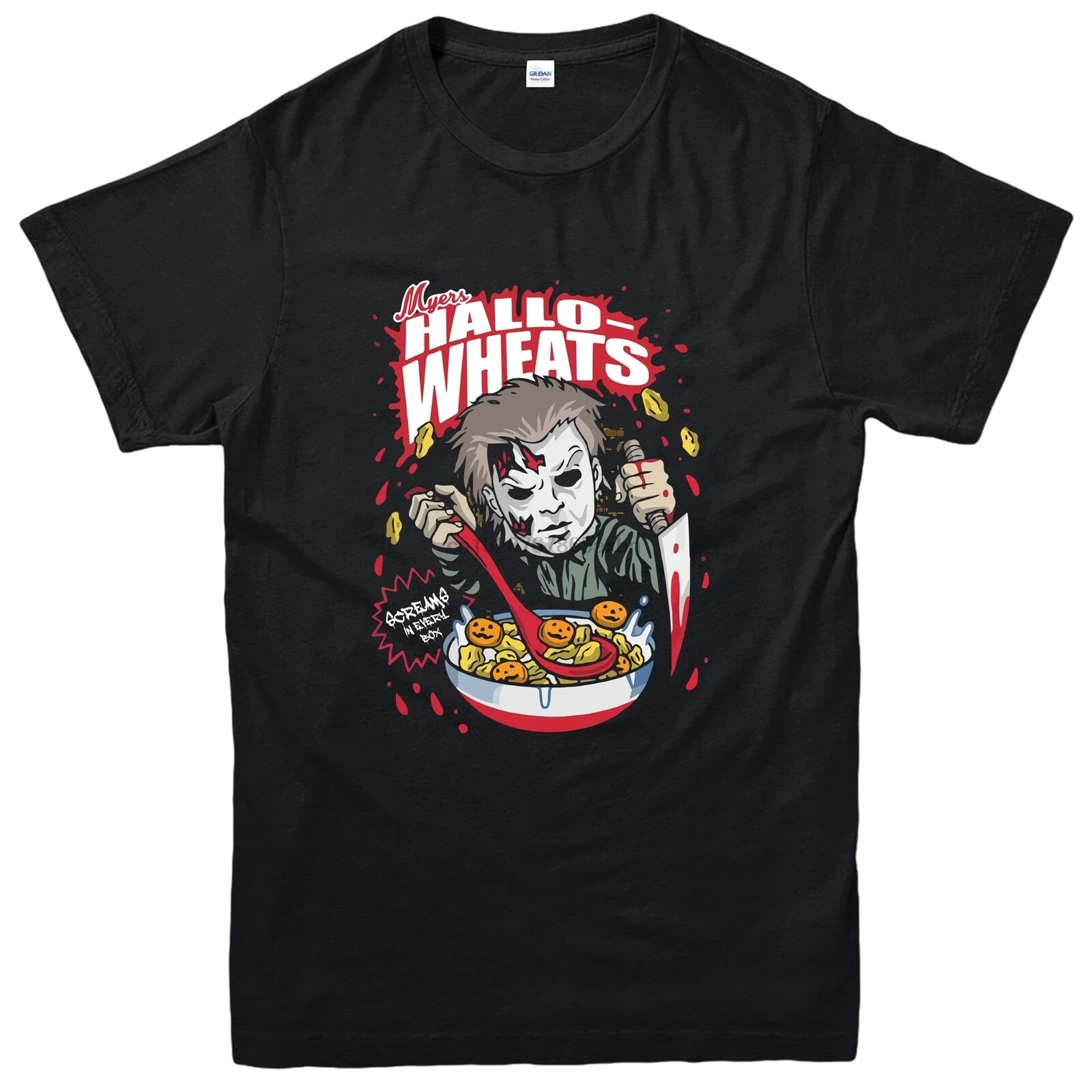 Myers Hallo Wheats футболка Жуткий Хэллоуин Майкл Майерз вдохновил тройник TopCool