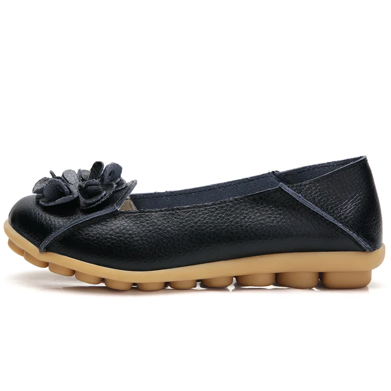 

Loafers New Casual Fashion All-Matching Soft Bottom Comfortable Genuine Leather Two-Way Flat Women's Beef Tendon Bottom Shoes