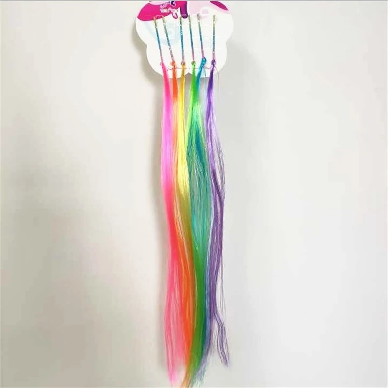 6 шт./Лот женские блестящие парики для хвоста|Аксессуары волос девочек| |
