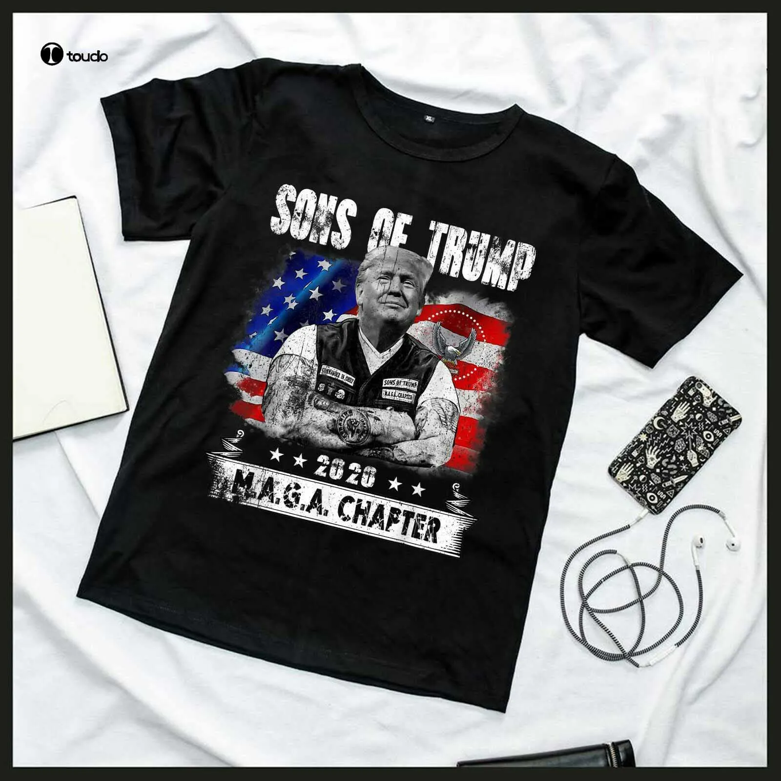 

Sons Of Trump 2020 Cool Bikers Donald Trump Supporters Gift T-Shirt, Unisex tee