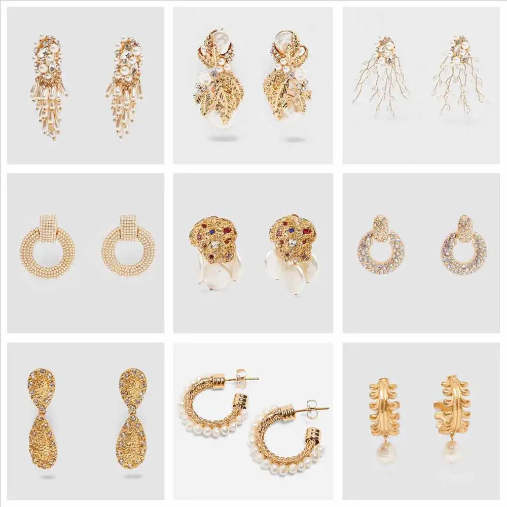 Женские винтажные серьги-капли Girlgo серьги золотого цвета с жемчугом и