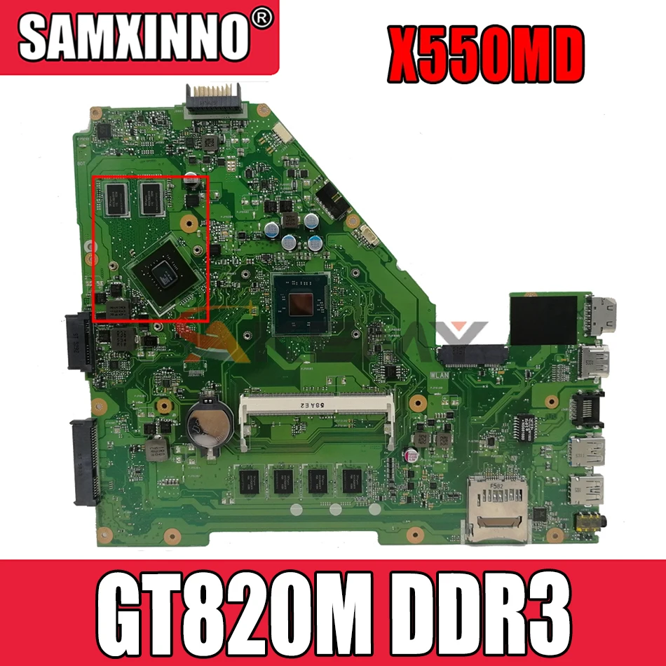 Материнская плата Akemy 60NB06P0 MB2400 для ноутбука ASUS X550MD Y582M X550MJ X552M материнская NVIDIA 820M