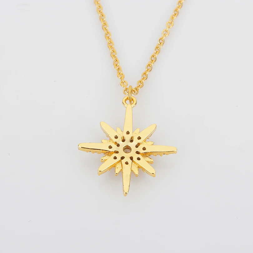 Ожерелье Laramoi Женская цепочка креативное ожерелье Золотая гептаграмма роскошная