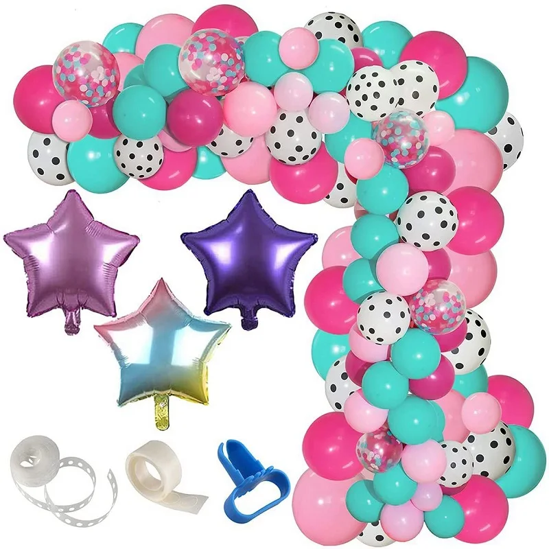 128 шт. детский праздничный фон в горошек | Дом и сад