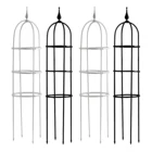 Садовые решетки из пластика с полосатой Сталь восхождение класса для ускорения роста растений, Поддержка вьющегося винограда беседка в виде вьющегося стебля с цветами успешно выращивайте растения Поддержка стенд 150 см