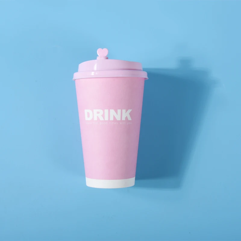50 шт розовый синий одноразовые кофейные чашки 500 мл Вечеринка День рождения