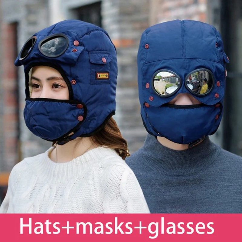 Мотоциклетная Зимняя Маска уличная анти-холодная теплая шапка утолщенная маска