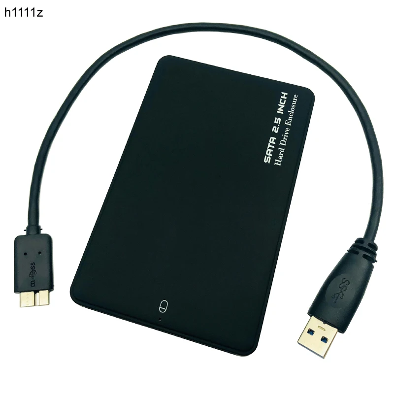 

HDD Case 2.5" SATA to USB 3.0 Enclosure with Cable USB SATA Adapter HDD Box Case for Hard Disk Drive Up to 2TB SSD Supports UASP