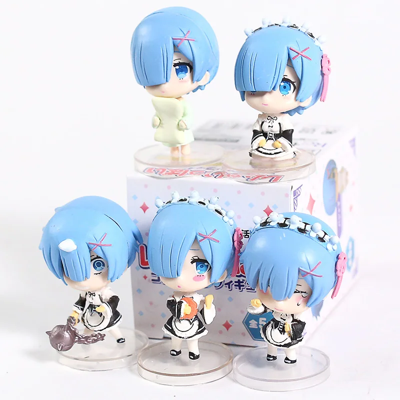 ПВХ Фигурки Re:ZERO начинающие жизнь в другом мире Rem Q 5 шт./компл. | Игрушки и хобби