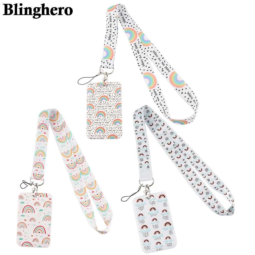 Ремешок на шею для удостоверения личности CB109 Радужный мультяшный ремешок