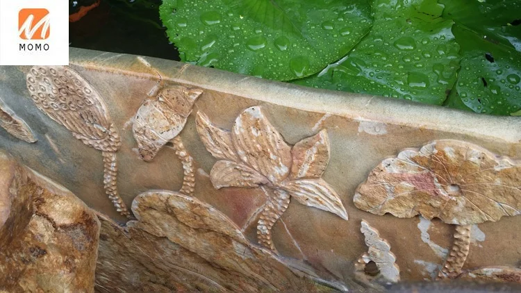 

Lotus Carving Creative Water Flower Pot Garden