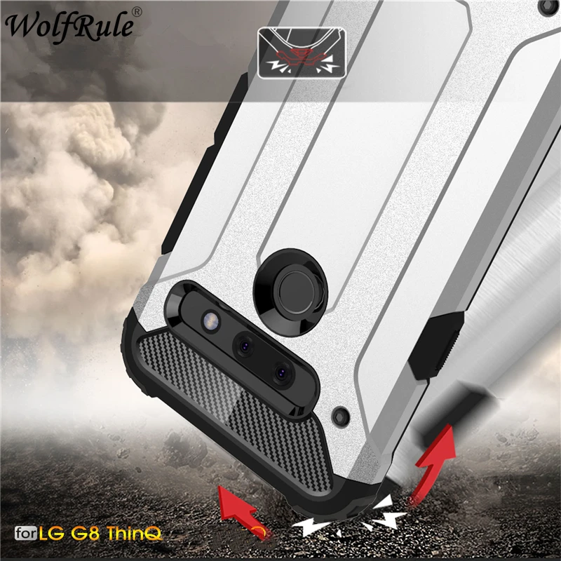 

sFor LG G8 ThinQ Case Armor Case For LG G8 Full Wrapped Heavy Hybrid PC+TPU Cover For LG G8 ThinQ LMG820UM0 LMG820UM1 LMG820UMB