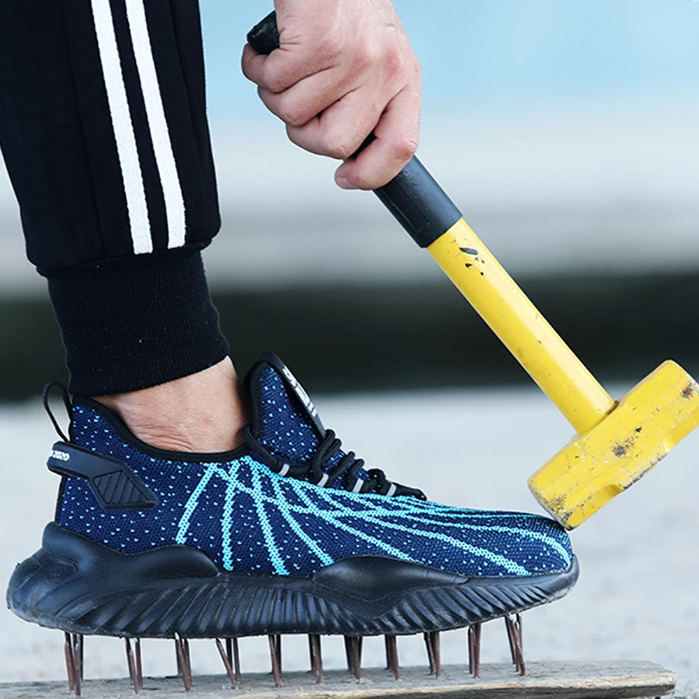 SUADEEX/Легкая рабочая обувь Кроссовки с защитой от проколов Безопасная для мужчин Неразрушаемые рабочие