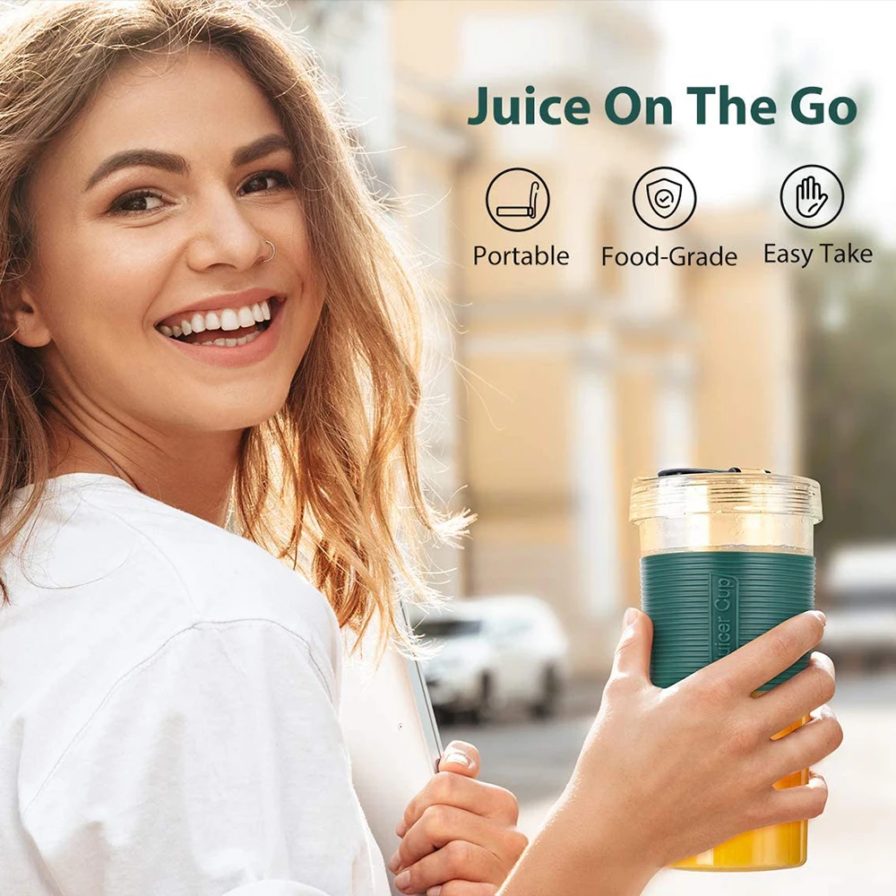 

Portable Multifunction Food Blender Grade Juicer Travel Blender Cup USB Rechargeable For Home Office Outdoor Sports Food Blender