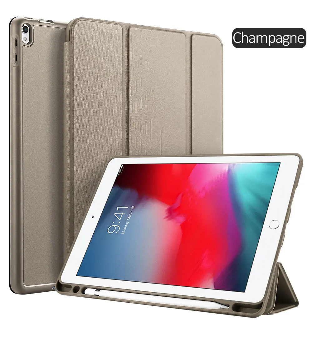 DUX DUCIS умный чехол для iPad Air PU кожаный флип Мягкий Чехол для iPad 9,7 Pro 10,5 11 12,9 Mini 5+ карандаш держатель
