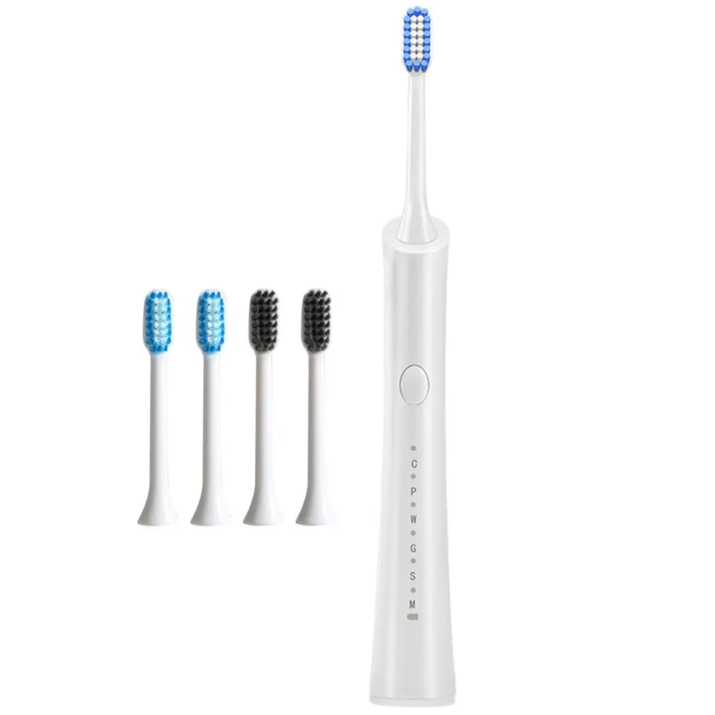 

Электрическая зубная щетка для взрослых, мягкая Водонепроницаемая с зарядкой через USB, 5 скоростей, магнитная левитация