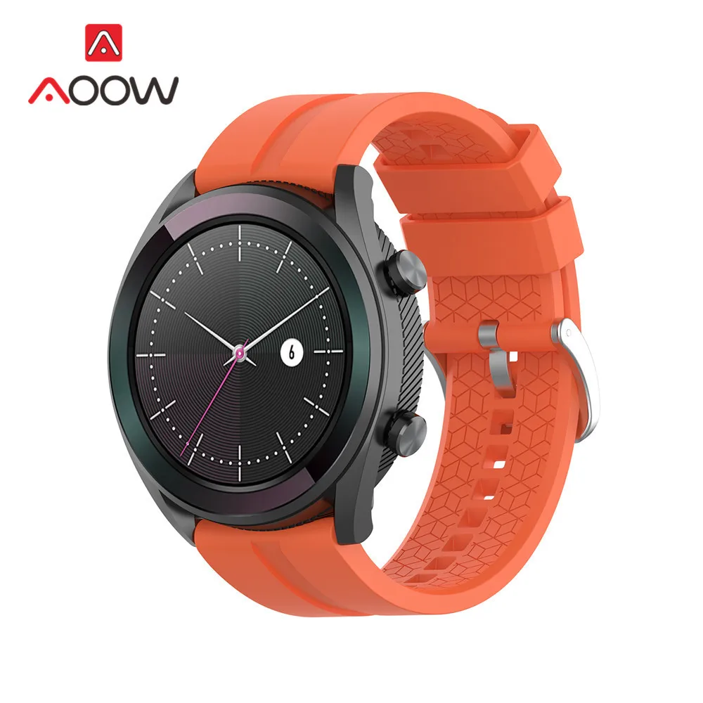 Мягкий спортивный силиконовый ремешок 22 мм для huawei Watch GT 2 Active/элегантный Honor Magic быстросъемный браслет для умных часов