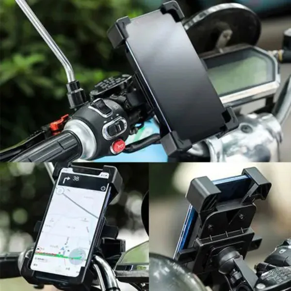 Bicycle Mobile Phone Holder Bracket Mountain Bike Riding Mobile Phone Navigation Stand for Handlebar/Rearview Mirror EM88