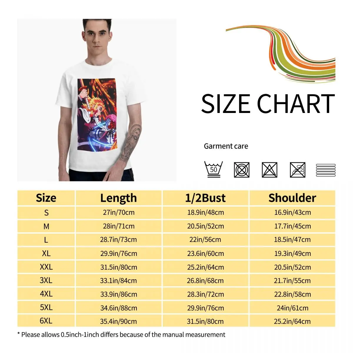 

Anime Fans Kamado Tanjirou 13 mens T-shirt fashion Short sleeveRound neck T-shirt