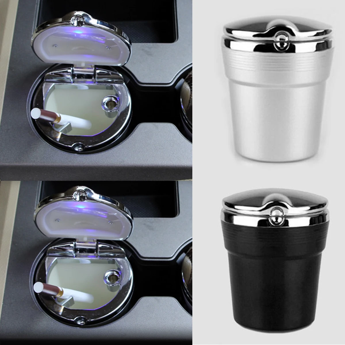 

Travel Portable Auto Car LED Light Cigarette Ashtray Smokeless Cylinder Holder Smokeless Ashtrays Kia Ashtray Passat Ashtrays