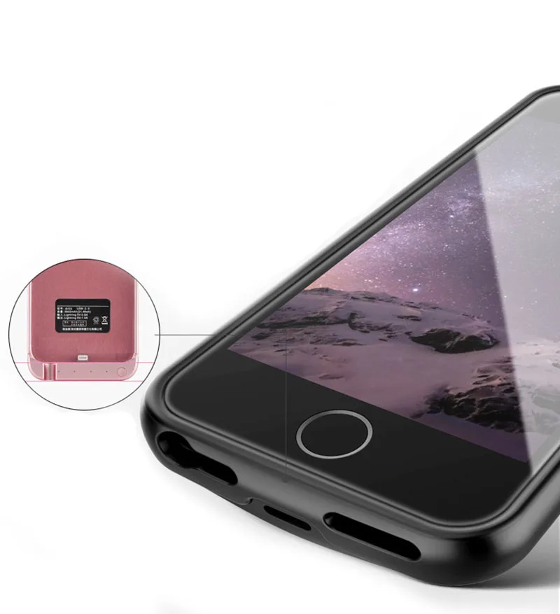 Чехол для аккумулятора 4000/5000/5500 мАч iphone 5 5S SE 6 6s 7 8 plus X XS MAX XR чехол зарядного