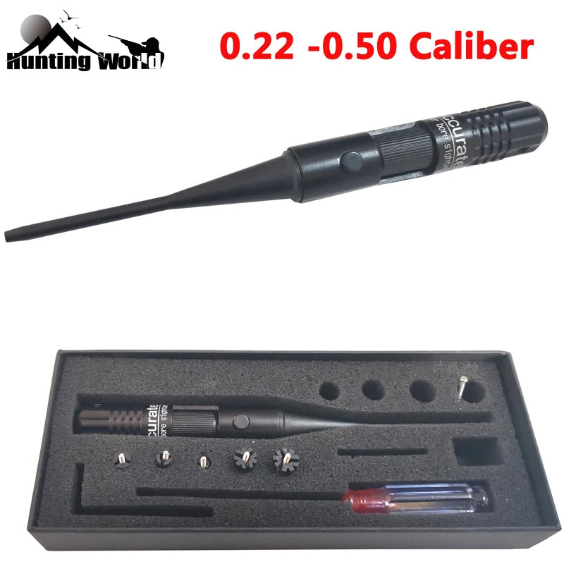 Тактический лазерный прицел с красной точкой Boresighter Collimator fit .22 до. 50 баррель