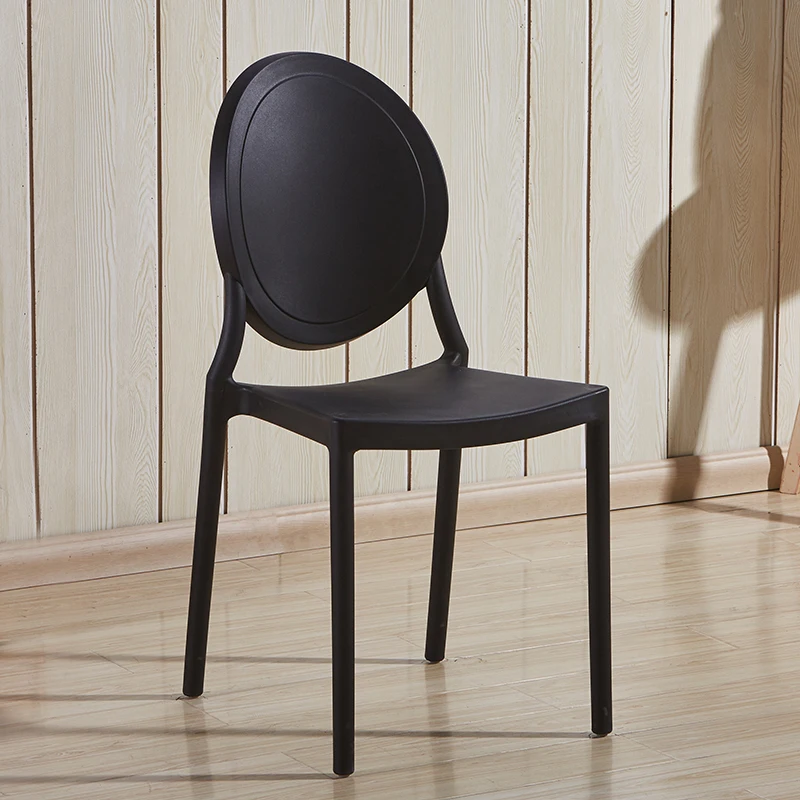 Скандинавский обеденный стул современный простой пластиковый спинка домашний