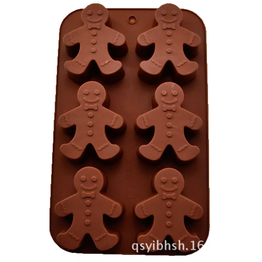 3D Рождественские пряники силиконовые формы помадка шоколадный торт печенье для