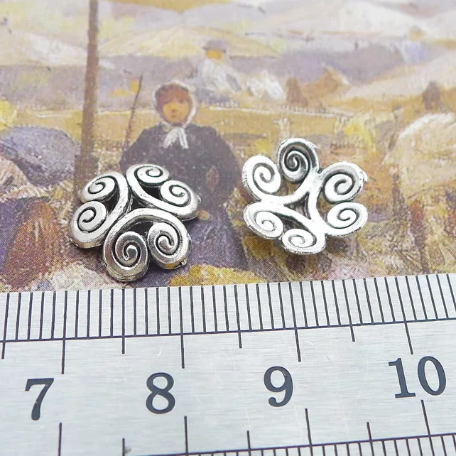 

Supplies For Jewelry Making 20pcs 12.8x3.5mm Antique Silver Color Torus Whirlpool Jewelry Components