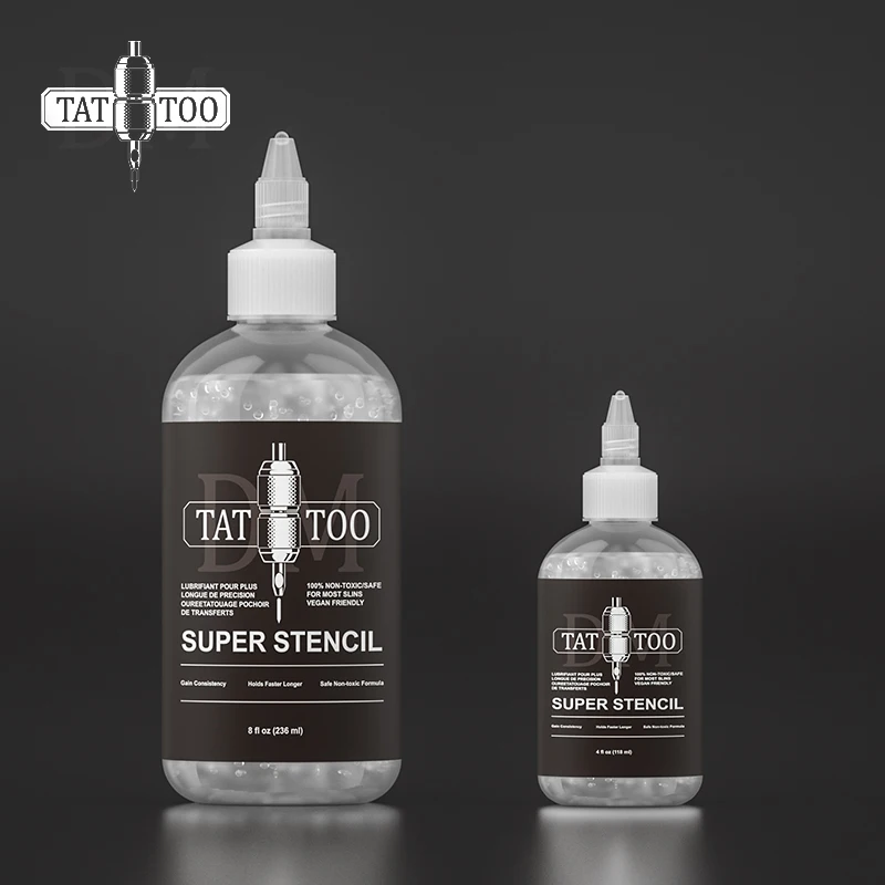 

Tattoo Transfer Gel Solution 4OZ 8OZ Professional Dark Clean Tattoo Stencil Application Solution